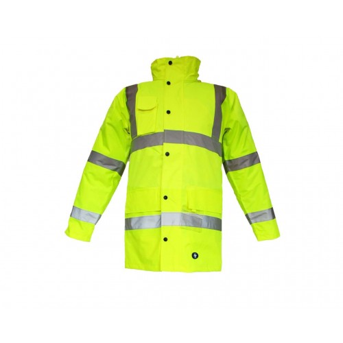 JUNIOR JN1011 XXXL Sarı Waterproof Fosforlu Oxford Parka