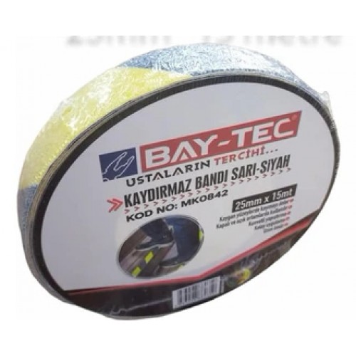 Merdiven Kaydırmaz Bant 25mm x 15mt Sarı Siyah MK0842