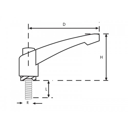 Metal Sustalı Kol Civatalı Çap80 M10x40