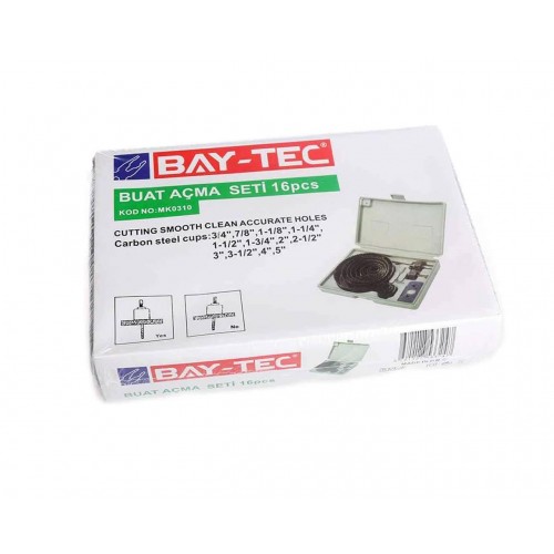 Buat Açma Seti 16 Parça Delik Testere 19-127mm MK0310