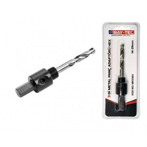 MK0364 Bimetal Panç Adaptörü HEX 14-29 mm