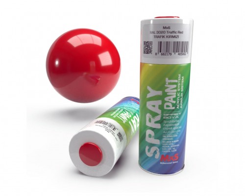 MXS 3020 Trafik Kırmızı Sprey Boya 400 ml
