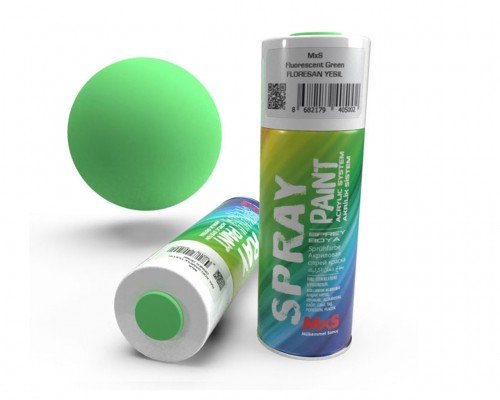 MXS Akrilik Sprey Boya Floresan Yeşil 400ml