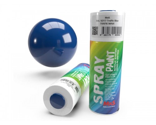 MXS Akrilik Sprey Boya RAL 5017 Trafik Mavi
