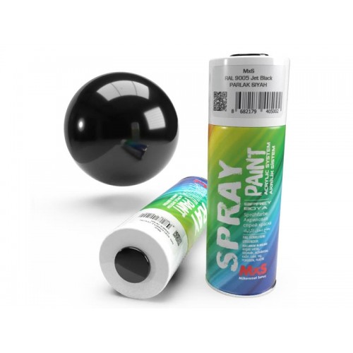MXS Akrilik Sprey Boya RAL 9005 Parlak Siyah MXS Akrilik Sprey Boya RAL 9005 Parlak Siyah