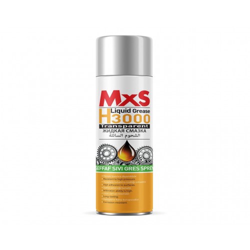 MXS H3000 Şeffaf Sıvı Gres Sprey 400 ml