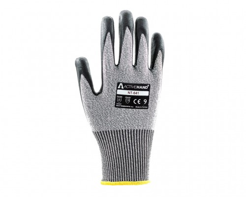 NT 641 GR/SY NO:9 3/4 Köpük Nitril Kaplı Polyester Kesilmeye Dayanıklı Eldiven