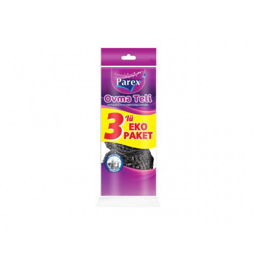 PAREX Bulaşık Ovma Teli 3'lü Eko Paket PAREX Bulaşık Ovma Teli 3'lü Eko Paket