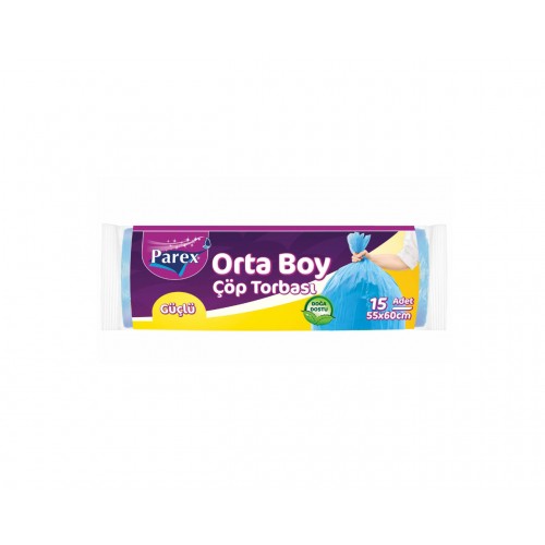 PAREX Güçlü Çöp Torbası Orta 55x60 cm PAREX Güçlü Çöp Torbası Orta 55x60 cm
