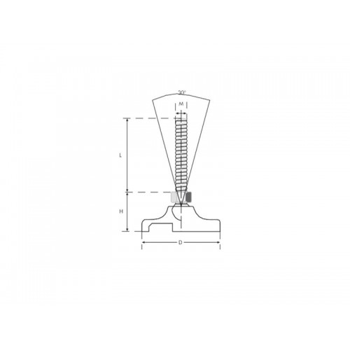 Polyamid Tabanlı Mafsallı Hafif Tip Makine Ayak M8x80 Çap60 Polyamid Tabanlı Mafsallı Hafif Tip Makine Ayak M8x80 Çap60