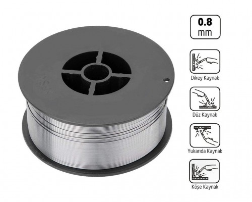 SEDEF 0.8mm Özlü Kaynak Teli 1kg Ambalaj 26251