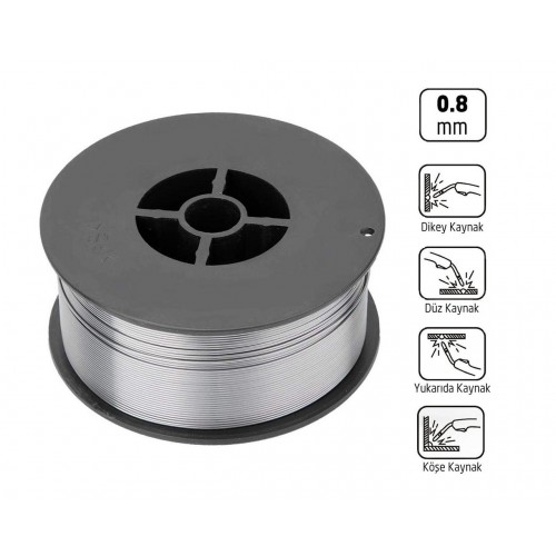 SEDEF 0.8mm Özlü Kaynak Teli 1kg Ambalaj 26251