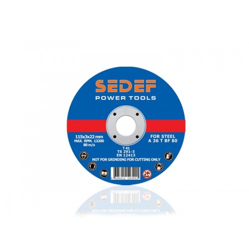 SEDEF Metal Kesici Disk 115x3 mm