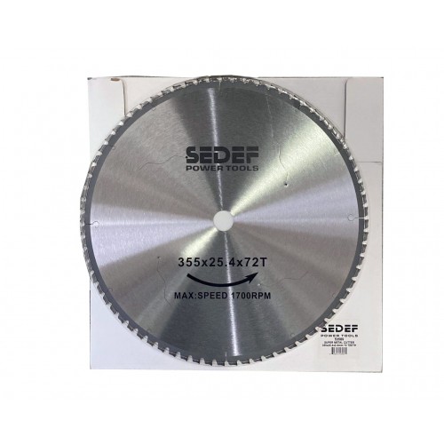SEDEF 350x25 72 Diş Metal Kesici Süper Testere