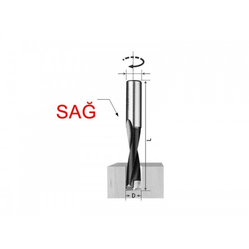 CNC Makine Delici Uç Sağ 5 mm