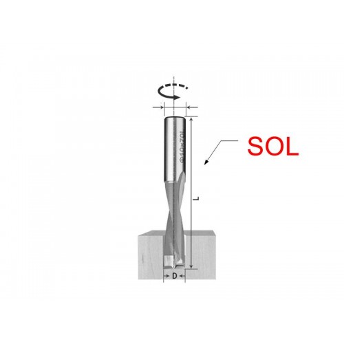 CNC Makine Delici Uç Sol 7 mm