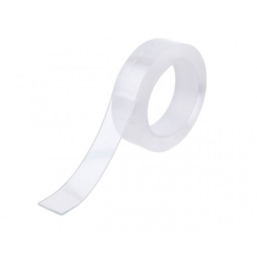 Şeffaf Çift Taraflı Silikon Bant 30mm x 2mt