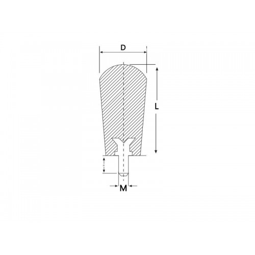 Silindir Sap Erkek 21x50 mm M8