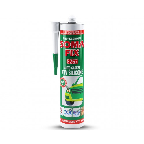 SOMAFİX S257 RTV Isı Silikonu Kırmızı 280ml 320gr