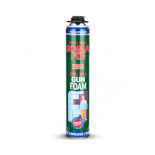 SOMAFİX S915 Tabancalı Poliüretan Mantolama Köpüğü 750ml 940gr SOMAFİX S915 Tabancalı Poliüretan Mantolama Köpüğü 750ml 940gr