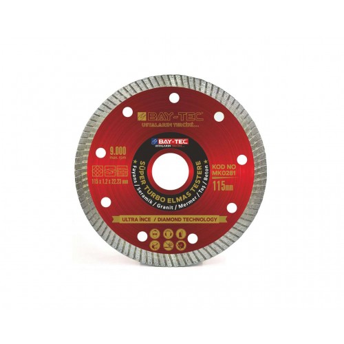 Süper Turbo Elmas Testere 180 mm MK0282 Süper Turbo Elmas Testere 180 mm MK0282