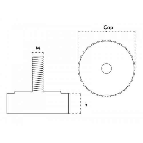 Terazi Ayak Takozu 70 mm