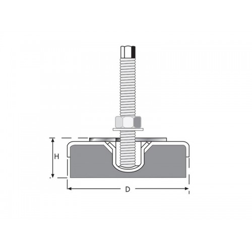 Tezgah Tamponu M20x150 Çap160