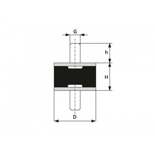 A Tip Lastik Takoz Pullu 80x50 A Tip Lastik Takoz Pullu 80x50