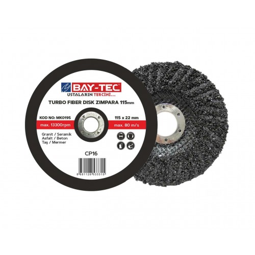 Turbo Fiber Disk Zımpara 115 mm MK0195