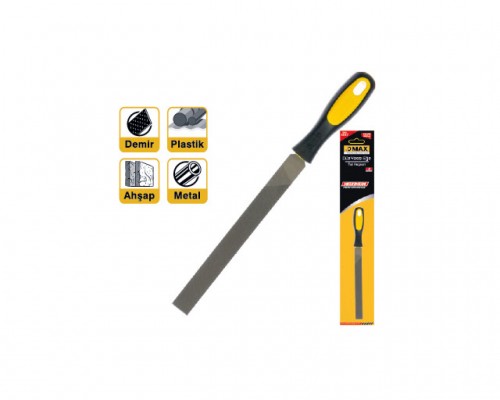 Yassı Eğe 8" Saplı Blister Ambalajında Yassı Eğe 8" Saplı Blister Ambalajında