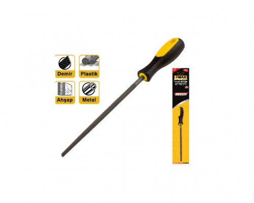 Yuvarlak Eğe 8" Saplı Blister Ambalajında DMX4159