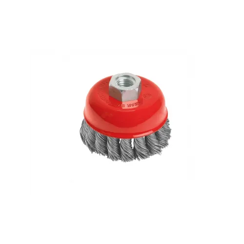 Burgulu Çanak Tel Fırça Somunlu 75mm DMX4034