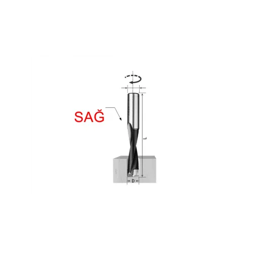 CNC Makine Delici Uç Sağ 7 mm