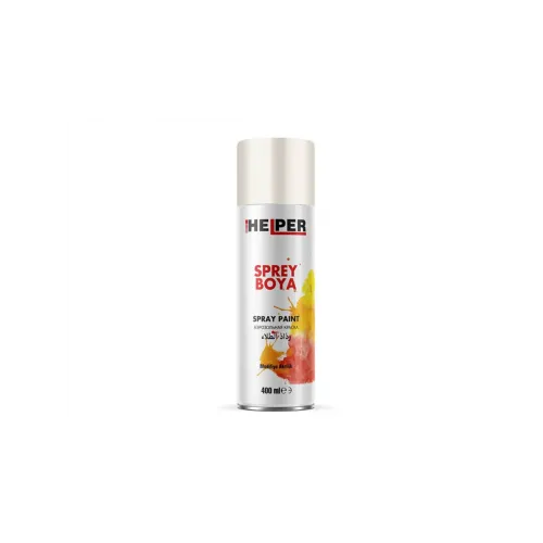 HELPER Akrilik Sprey Boya RAL 9010 Parlak Beyaz 400 ml