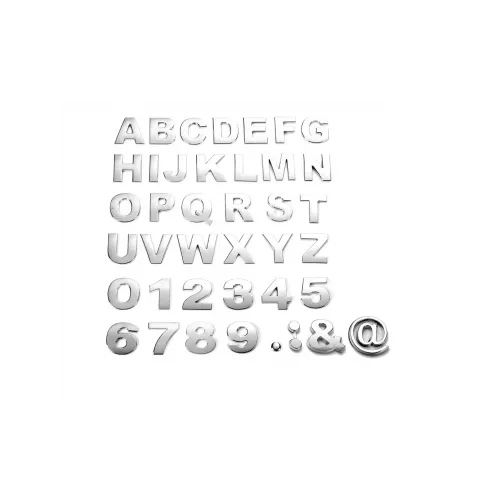 & İşareti Krom Yapışkanlı 3.75 cm Orta Boy