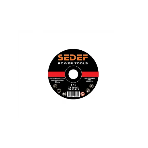 SEDEF 180X6X22 T27 İNOX TAŞLAMA TAŞI