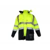 JUNIOR JN1003 Fosforlu Oxford 5+1 İçi Çıkmalı Parka Sarı Lacivert XXXL beden
