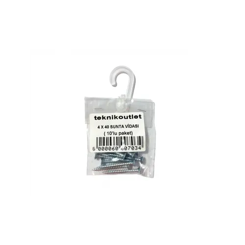 3.5x30 mm 10'lu Sunta Vidası DIN 7505