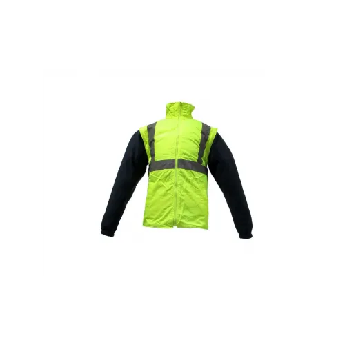 JUNIOR JN1003 Fosforlu Oxford 5+1 İçi Çıkmalı Parka Sarı Lacivert S beden