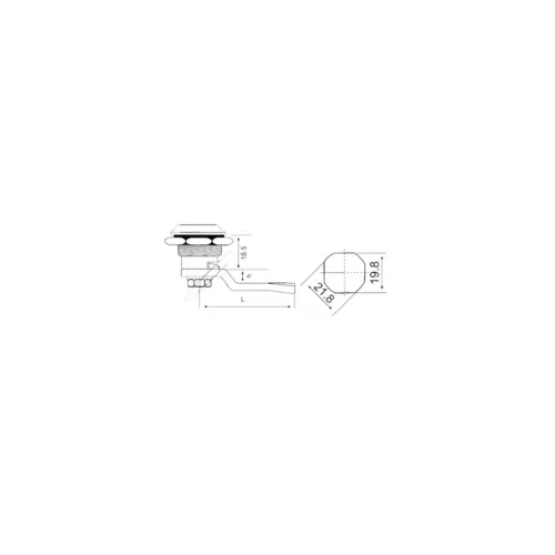 308-1 DB Yaylı Pano Kilidi 86410