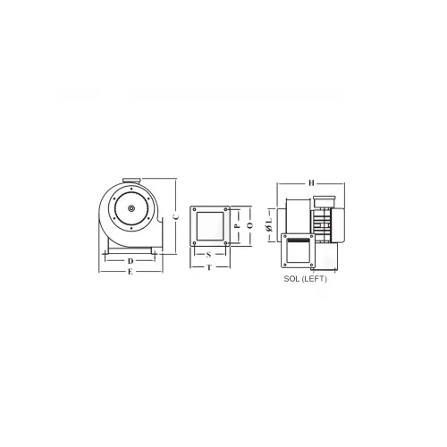 CMD SERİSİ CM21.4D Radyal Toz Fanı 270W