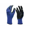 BAY-EL No:10 Siyah 1/2 Nitril Kaplı Zebra Örme Lacivert Extra Naylon Eldiven EL009