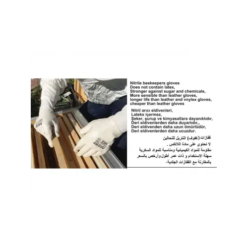 Arıcı Eldiveni Nitril Kaplı Uzun NO:10 02032