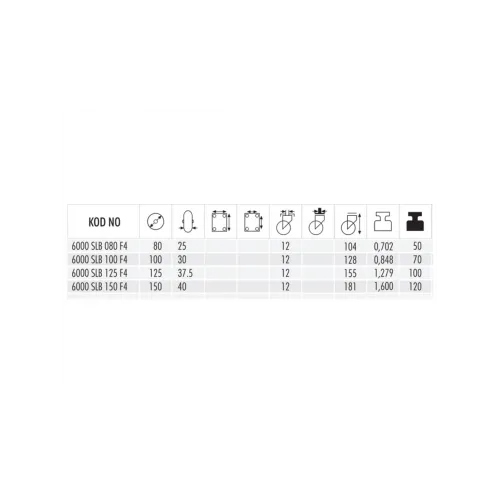 6000 SLB 125 F4 Delikli Frenli Saç Jantlı Teker