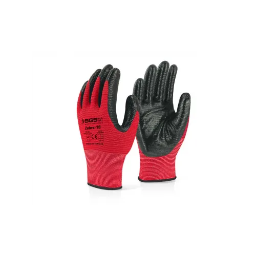 SGS Zebra Eldiven Kırmızı SGS7110
