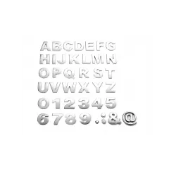 K Harfi Krom Yapışkanlı 3.75 cm Orta Boy