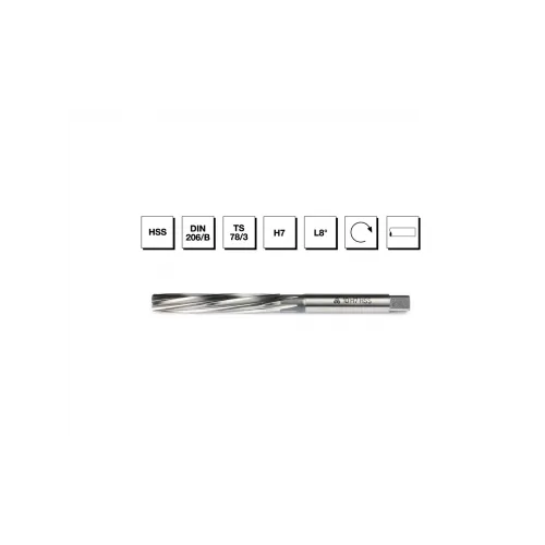 HSS DIN 206 Silindirik Saplı El Raybası 8 mm