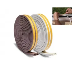 Kapı ve Pencere İzolasyon Fitil Bandı Kahverengi-Sarı