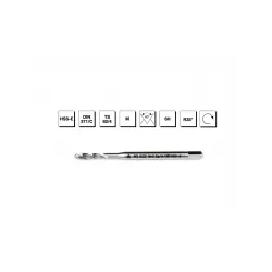 HSS - E DIN 371/C Metrik Normal Vidalı Helis Kanallı Makina Kılavuzu M3