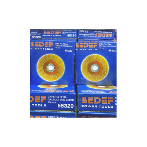 SEDEF Saçaklı Daire Tel Fırça 100 mm 55320